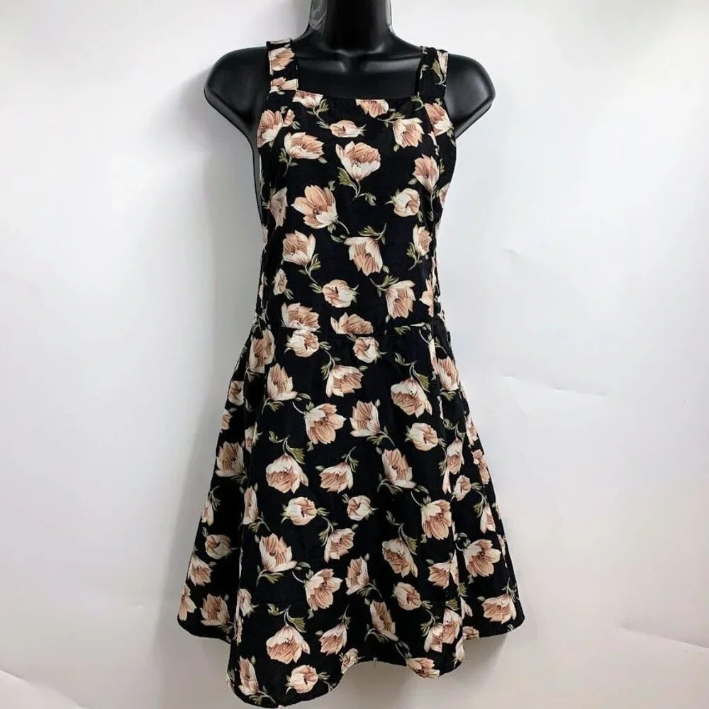 Storia Women's Kalani Floral Fit and Flare Sleeveless Mini Dress Size‎ S